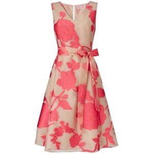 Elegant Pink Floral Dress